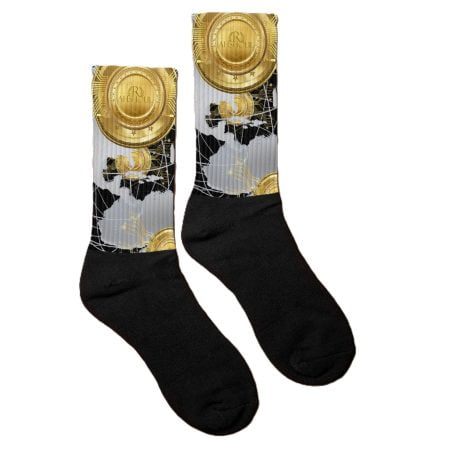 Digital Currency Monarch Socks