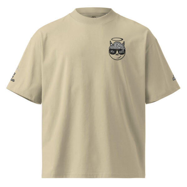 "Minimalist 'Me vs. Self' EcoTee with emoji design. Only One Opponent"