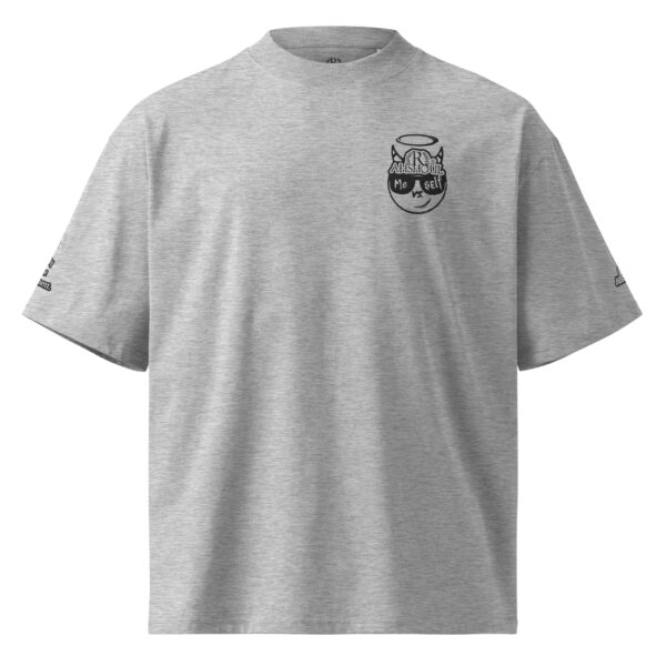 "Minimalist 'Me vs. Self' EcoTee with emoji design. Only One Opponent"