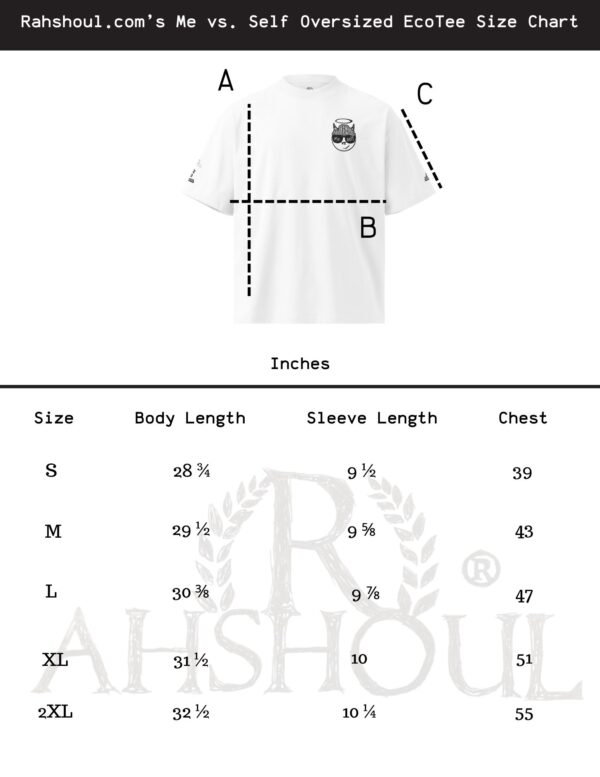 Me vs. Self Oversized EcoTee - Image 2