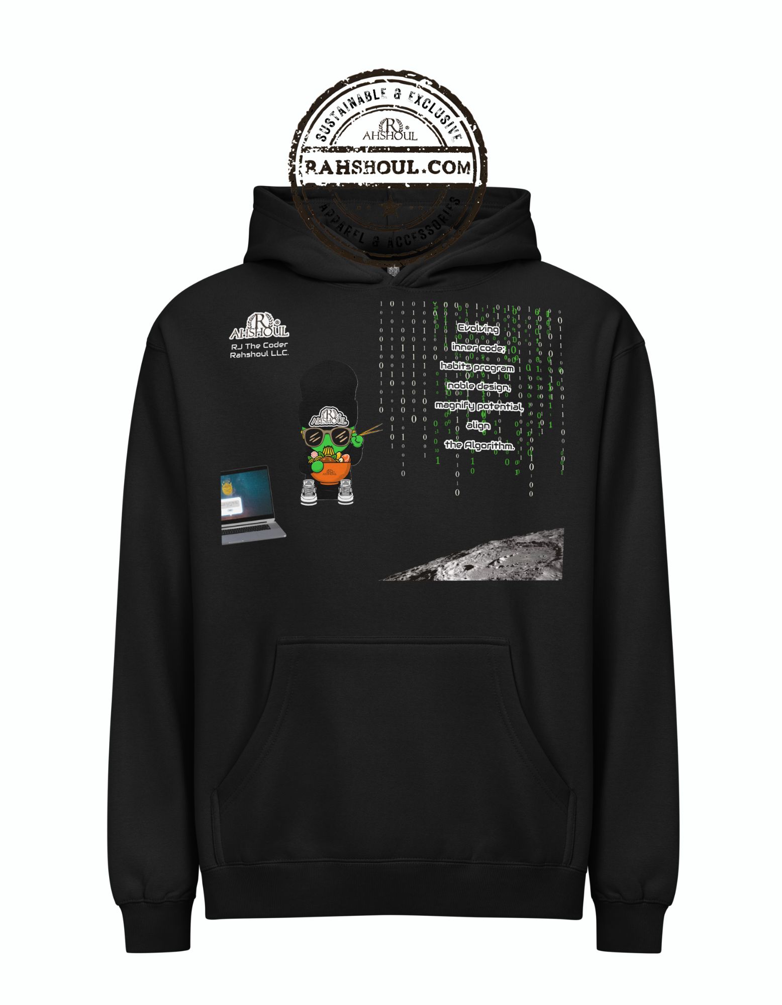 Photo of RJ The Coder Box Hoodie