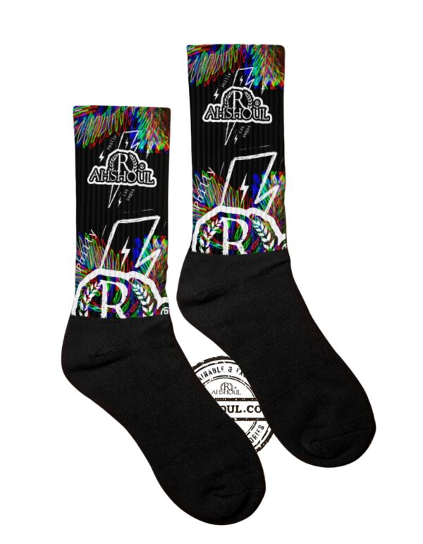 Photo of Rahshoul.com Philly x Vegas Color Wave Theme Socks
